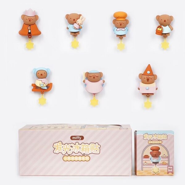 MIFFY × Bear’s Bakery Series Light-Up Fridge Magnet Blind Box