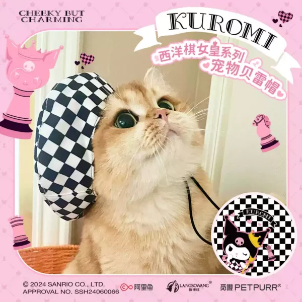 KUROMI Chess Queen Series Pet Beret
