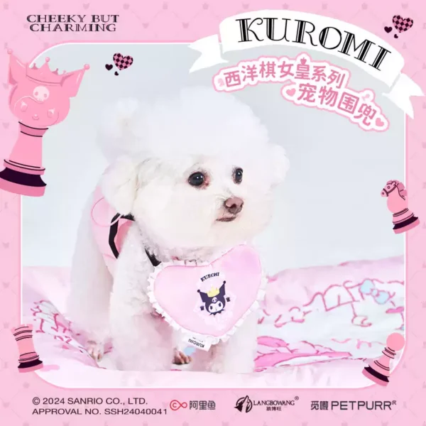KUROMI Chess Queen Series Pet Bib