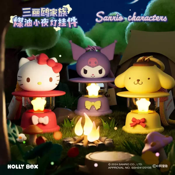 Sanrio Family Kerosene-Style Night Light Keychain