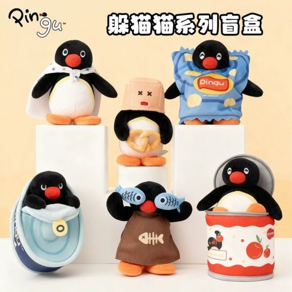 Pingu Hide and Seek Series Plush Keychain Blind Box