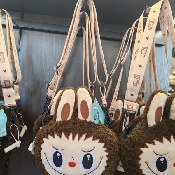 Pop Land Exclusive Labubu plush Big Head crossbody bag