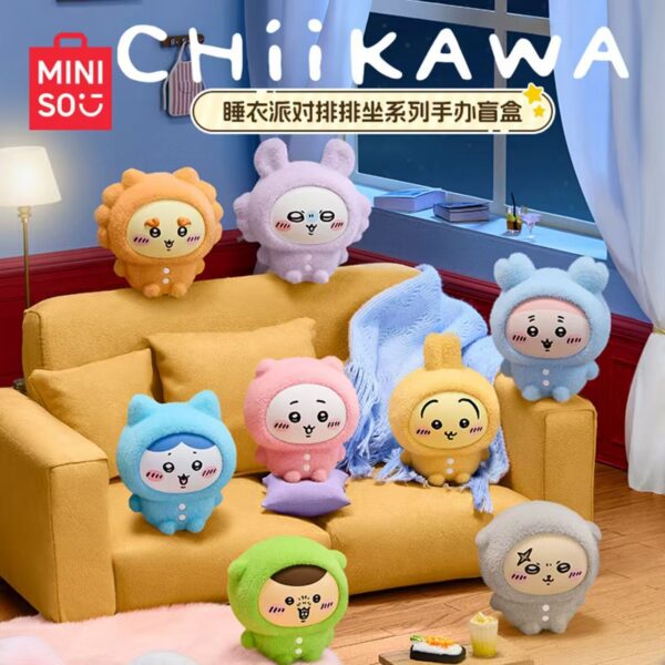 Chiikawa X Miniso I Pajamas Party Soft Vinyl LIMITED EDITION I Plush Toy M (18cm)