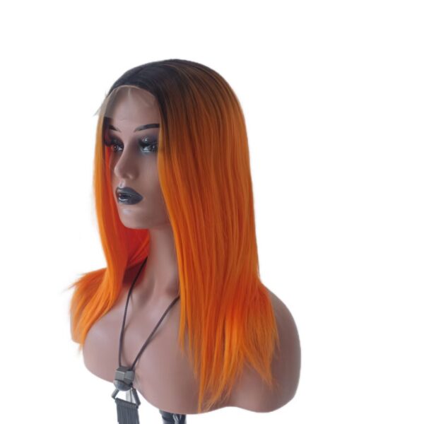 Qmiss T1B-Orange Color Wig Straight Synthetic hair Wigs