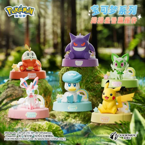 Pokemon Sit-in-a-Row Aromatherapy Figurines open box