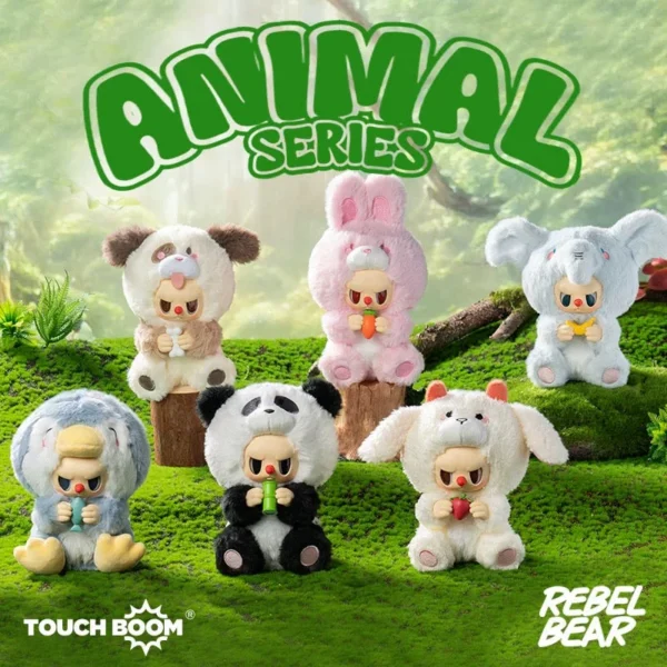 REBEL Bear Animal Series Vinyl Plush Blind Box