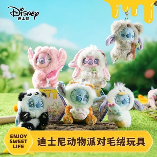 Stitch Lilo & Stitch Animal Party Plush Blind Box Figure Keychain