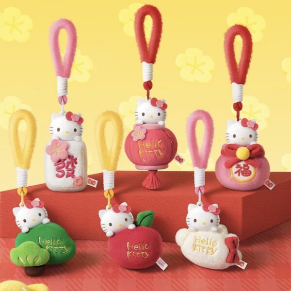New Arrival Marktop Hello Kitty Lunar New Year Blind Box ScenfedPlush Keychain