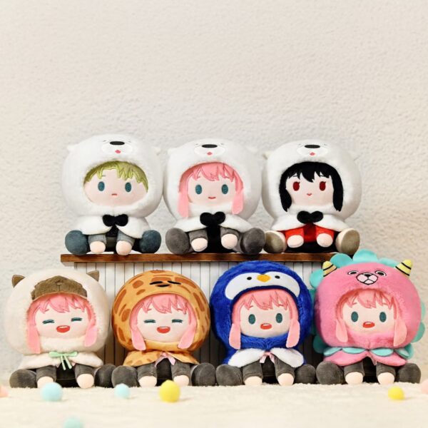 Waigua Presents: SPY×FAMILY “Sitting in a Row” Plush Keychain Blind Box