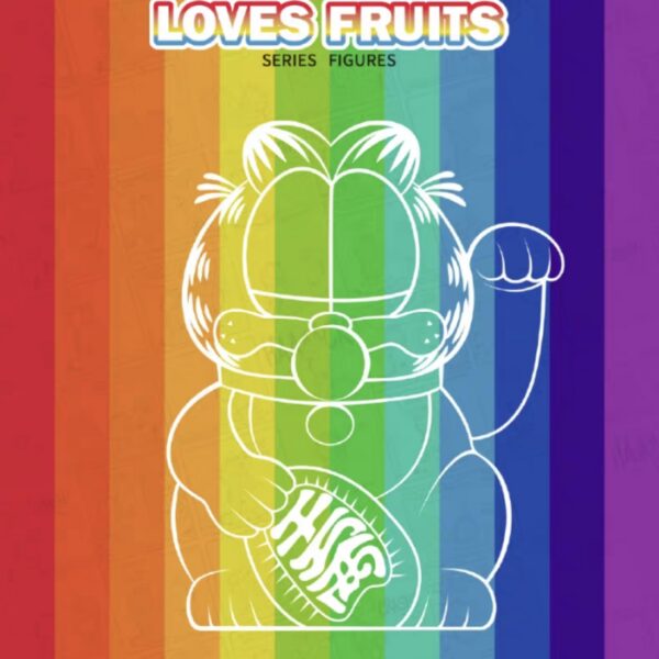 ZCWO Garfield Love Fruits Series Figures Blind Box Cute Cat Collection Figurine