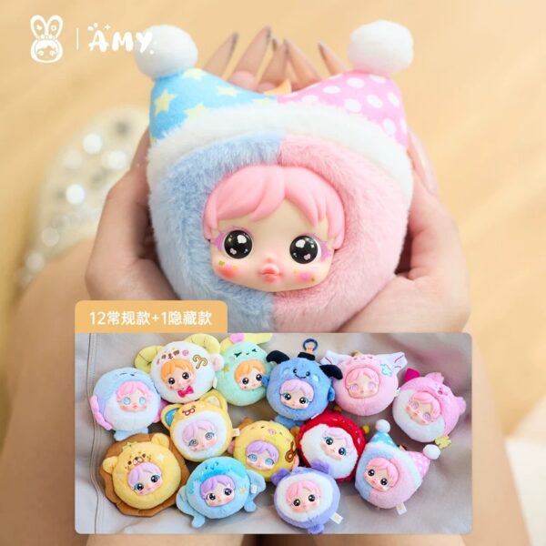 Amy 12 Zodiac Signs Plush Keychain Blind Box