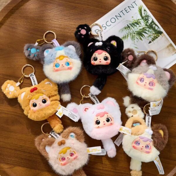 Samuel Cat Paw Plush Keychain Blind Box
