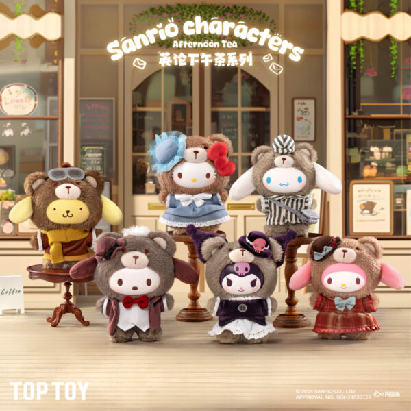 TOPTOY - Sanrio Family British Afternoon Tea Series Plush Gel Blind Box