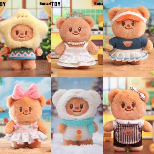 Top toy Butterbear Versatile Wardrobe 14cm/5.5In Plush Doll Pendant In Stock Gift