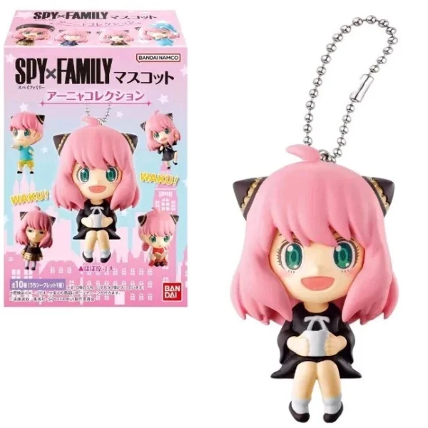 Bandai Spy X Family Anya Keychain Figure Mascot Anime Toy Blind Box New