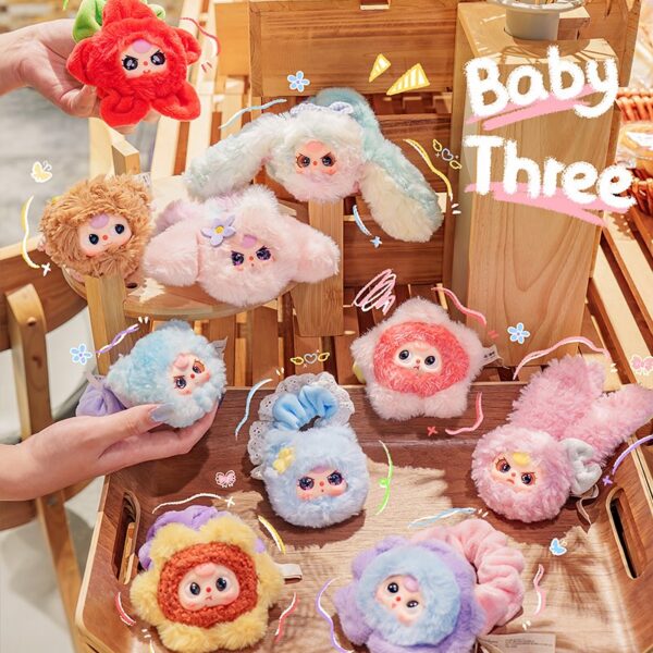 Baby Three Flower Hair Rope Scrunchie Plush Series Blind Box