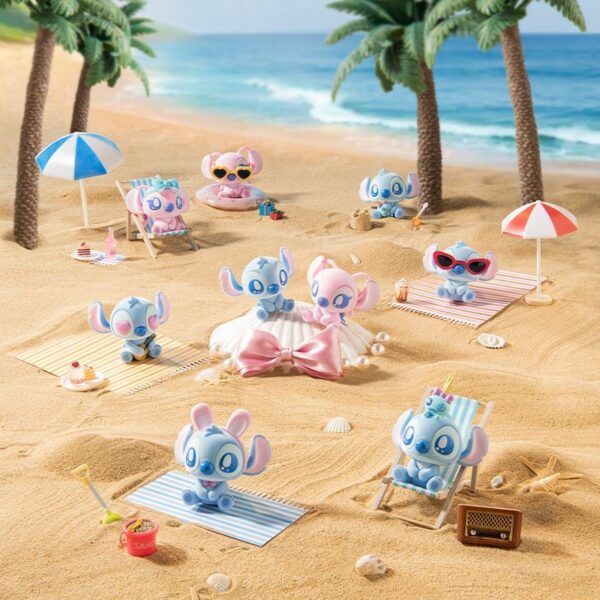 MINISO Stitch Confession Series Flocked Keychain Blind Box