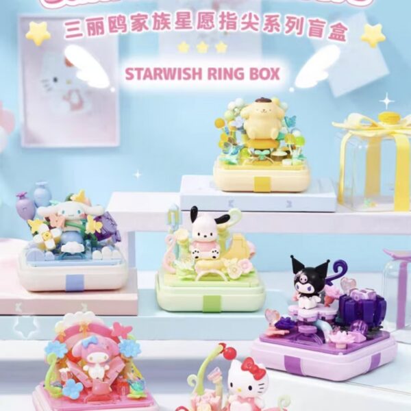 Sanrio Characters Star Wish Finger Series Blind Box Gift Model Building Toy