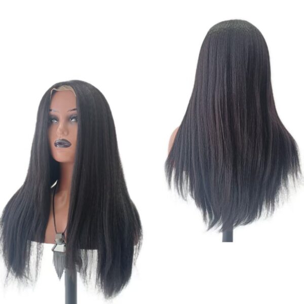 Qmiss Yaki Straight Natural Black High Quality Synthetic Hair Wig