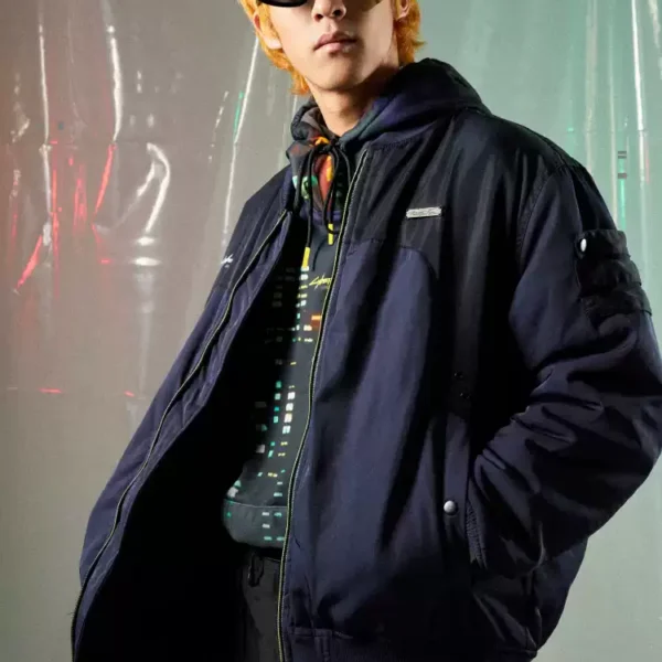 [Officially Licensed] Cyberpunk Edgerunners x GCORES INDUSTRIES Rebecca Reversible Baseball Jacket