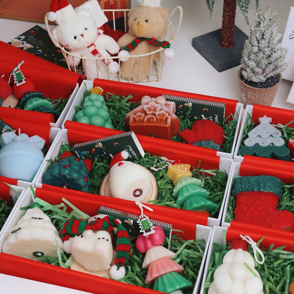 Christmas Scented Candle Gift Set – Handmade Festive Candles, Perfect Holiday Gift