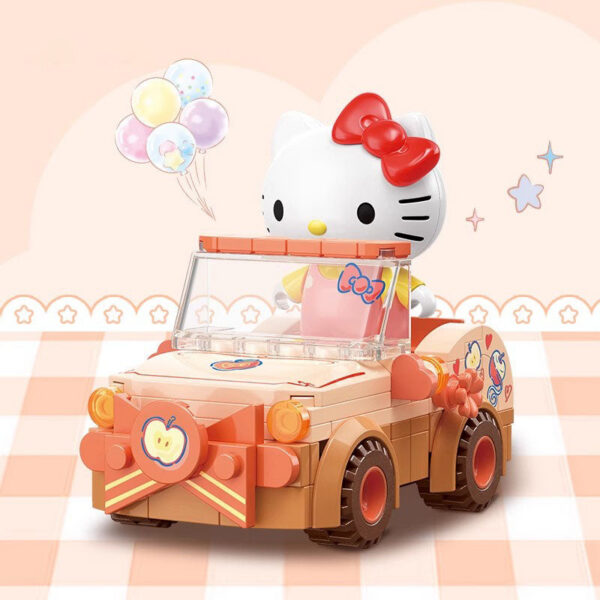 TOP TOY-IP Cooperation - Sanrio Family - Surprising Car Team Series Building Block Blind Box