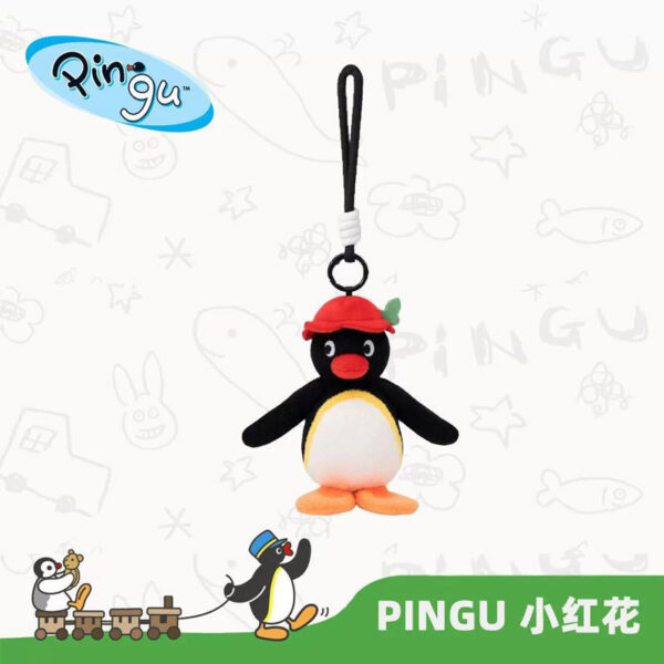 Pingu Flower Language Series Plush Keychain