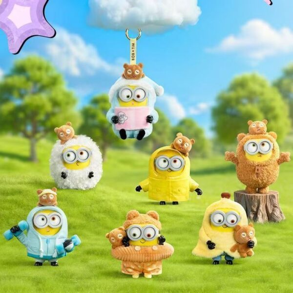 Minions Bob & Timi Better Together Series Blind Box Creative Figure Ornament Keychain Pendant