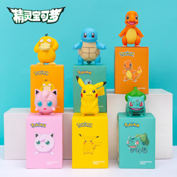 Pokémon Complete Blind Box Set (Standing Pose) – 6 Figures Open Box