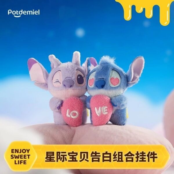 【Valentine】【LOVE】Potdemiel Lilo & Stitch Love Series CP Plush Pendant