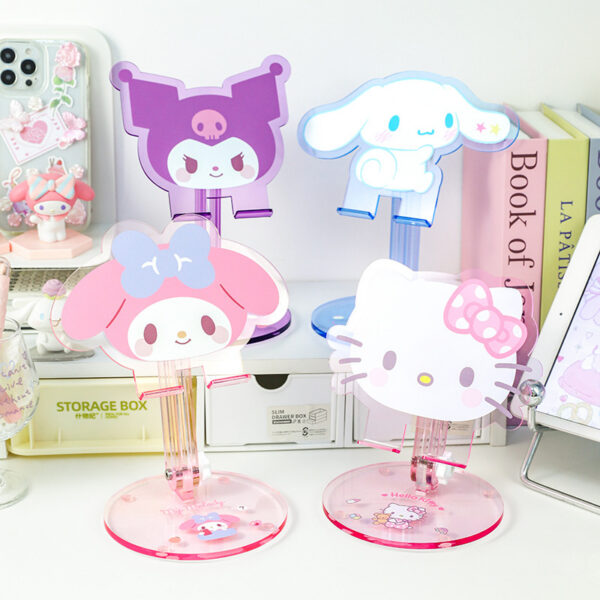 Genuine Sanrio Hello Kitty phone stand, desktop lazy tablet holder, Kuromi gift