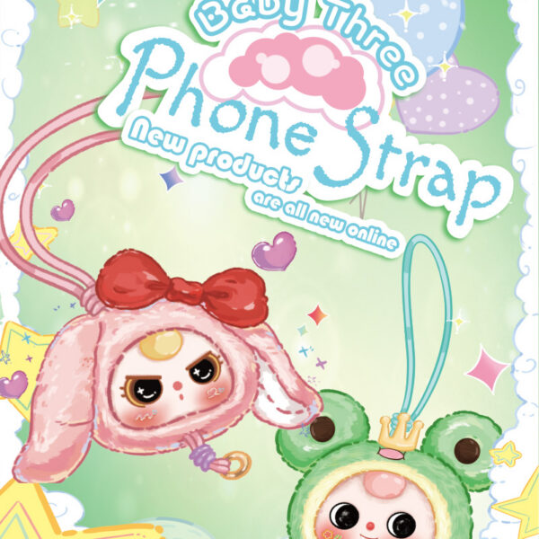 Baby Three Phone Strap Plush Blind Box