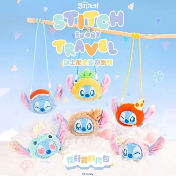Stitch Funny Travel Series Vinyl Plush Shoulder Bag Blind Box