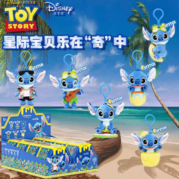 Potdemiel Stitch Lilo & Stitch Enjoy the Holiday Plush Pendant Blind Box Figure