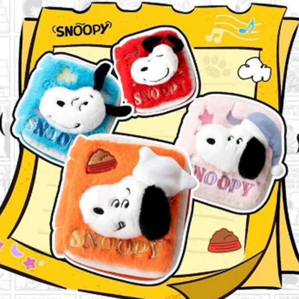 Snoopy Comic Diary Series Fur-Padded Money Bag