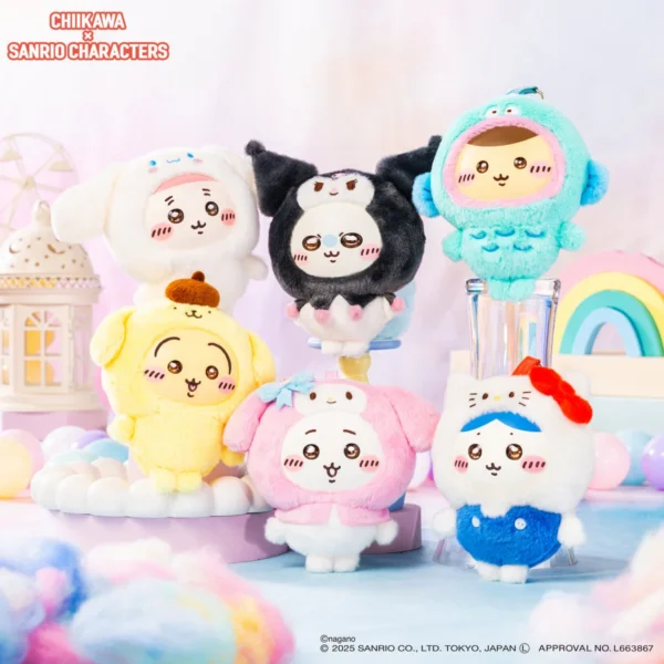 Chiikawa × Sanrio Pop-Up Collaboration Series Vinyl Plush