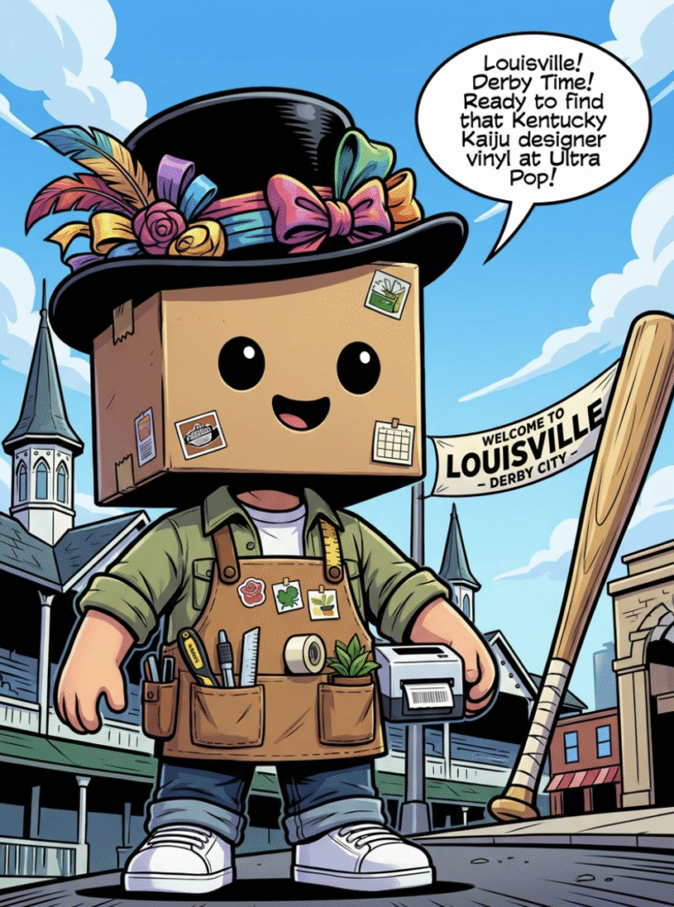 Vidovi wearing a fancy Derby Hat arriving in Louisville Kentucky