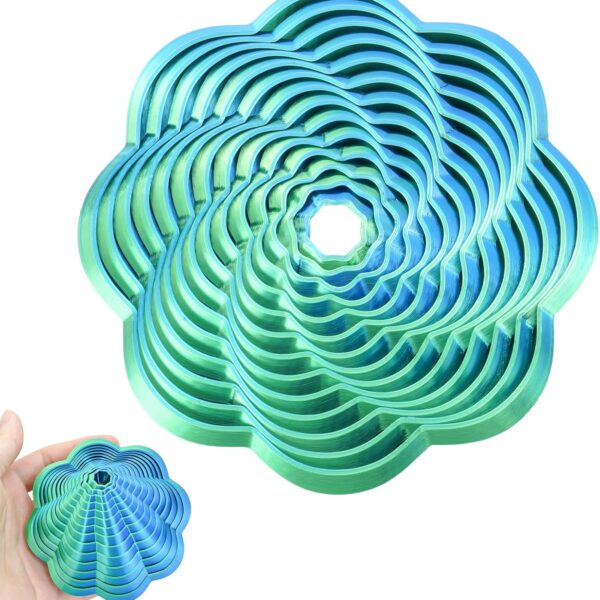 Fractal Fidget Flower 3D Printed Toy for Stress Relief Vibrant and Interactive Fidget Flower for Adults Great Sensory