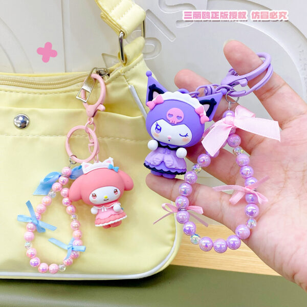 Genuine Sanrio Cat Lolita Series Hello Kitty Car Keychain, Student Schoolbag Pendant Gift