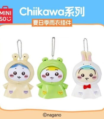 Wholesale Chiikawa Blind Box - Chiikawa Series Summer Raincoat Plush Keychain | Bulk Japanese IP Toys ShopVidi