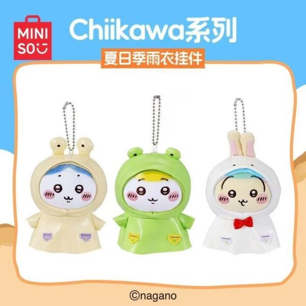 Chiikawa Series Summer Raincoat Plush Keychain