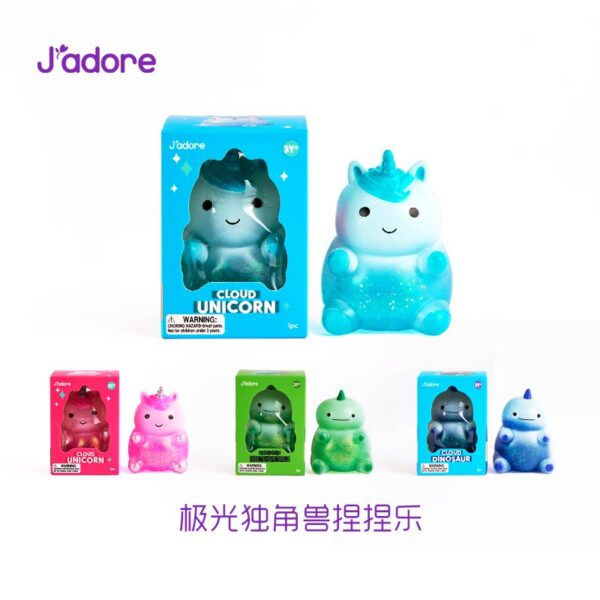 Jadore Dinosaur Aurora Belly Squeeze Toy – Non-Toxic Stress Relief