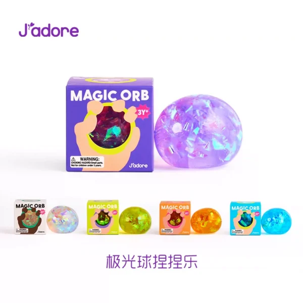 “Jadore Aurora Squeeze Ball – Non-Toxic Slow Rebound Stress Relief Toy”
