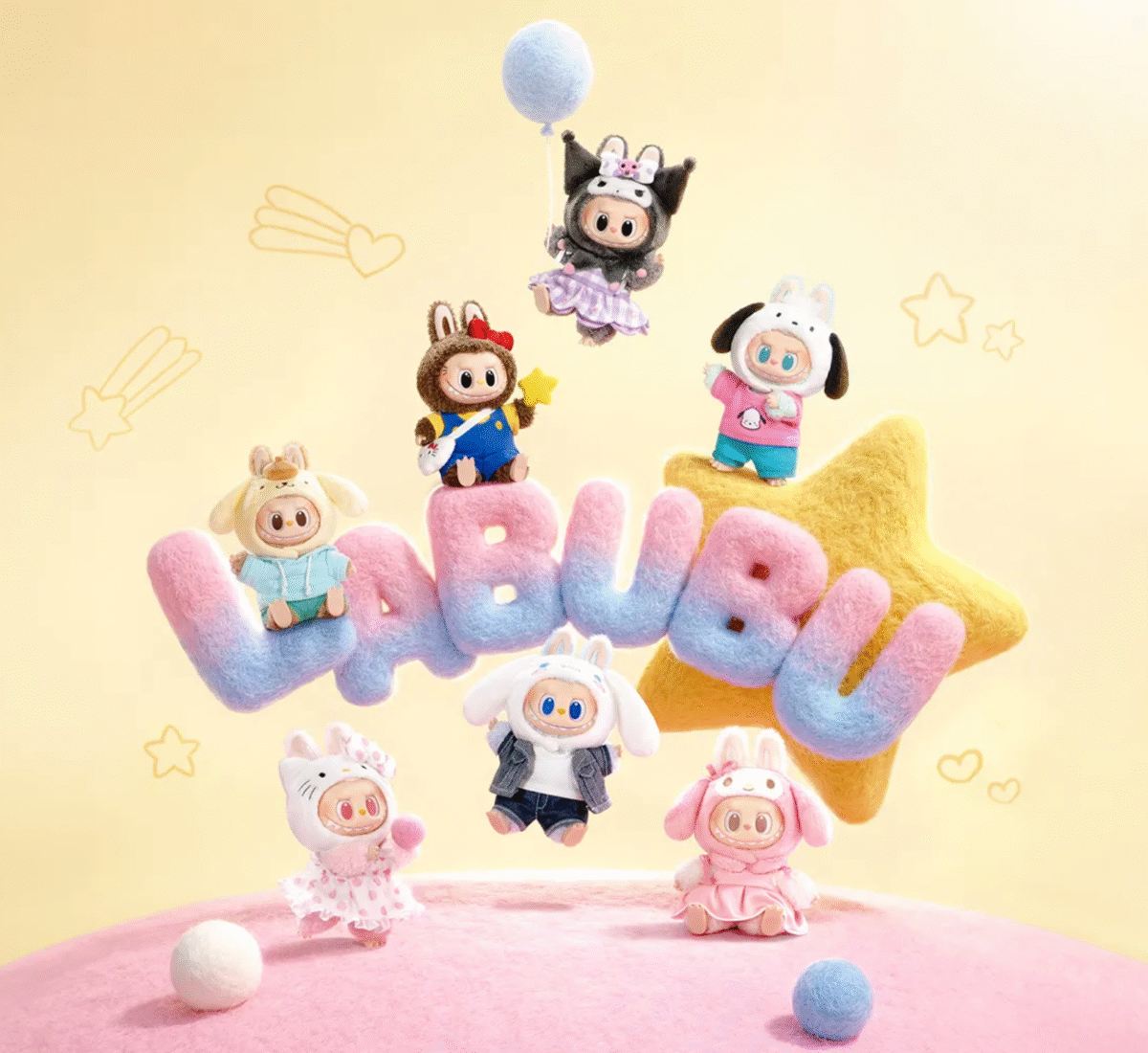 Shop owner organizing blind box inventory and planning display setup