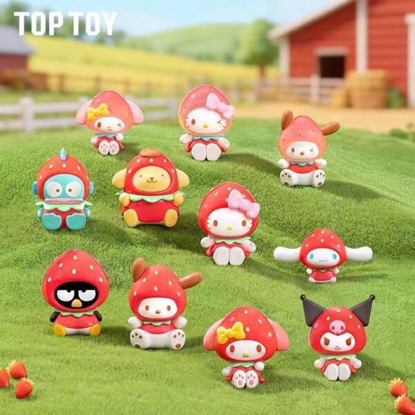 SANRIO Strawberry Candy Mini Figure Keychain Series Blind Box 9pcs/Set