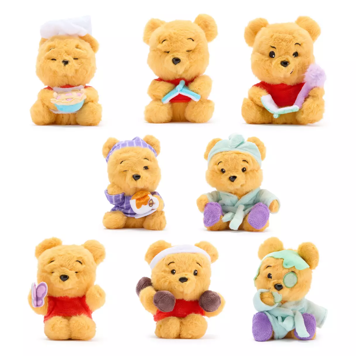 Winnie the Pooh retail display with cross-merchandising (books + plush + figures)