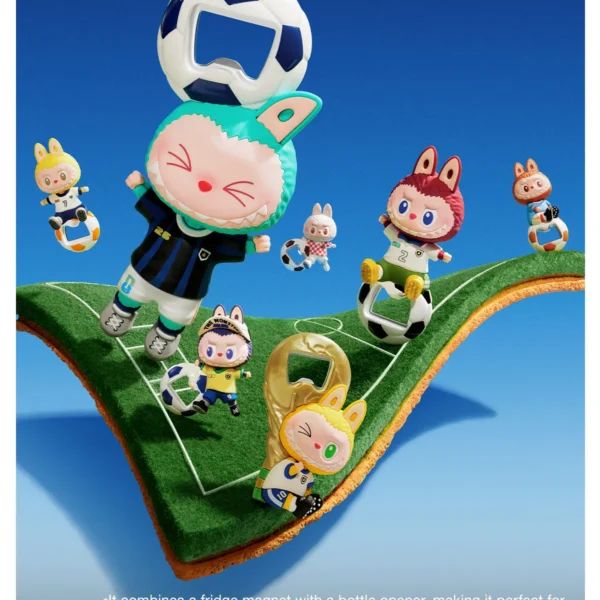 THE MONSTERS × FIFA SERIES - Bottle Opener Fridge Magnet Blind Box