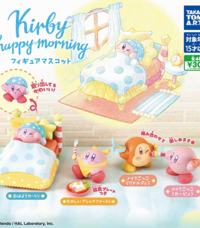 TAKARA TOMY Kirby Happy Morning Figure Mascot Gashapon