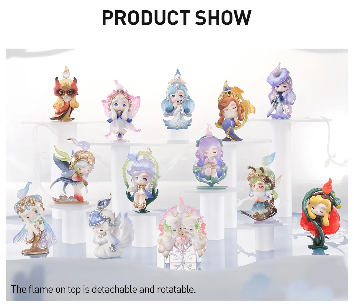 Kubo Angels Poem series art toys with ethereal designs