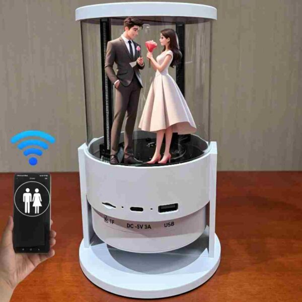 3D Hologram Fan Projector with Bluetooth Speaker & Advertising Display